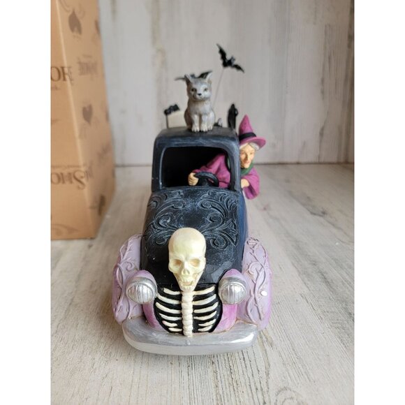 Jim shore‎ NEW 6010674 wicked Wheels witch car RARE Enesco Halloween figure - Picture 5 of 10